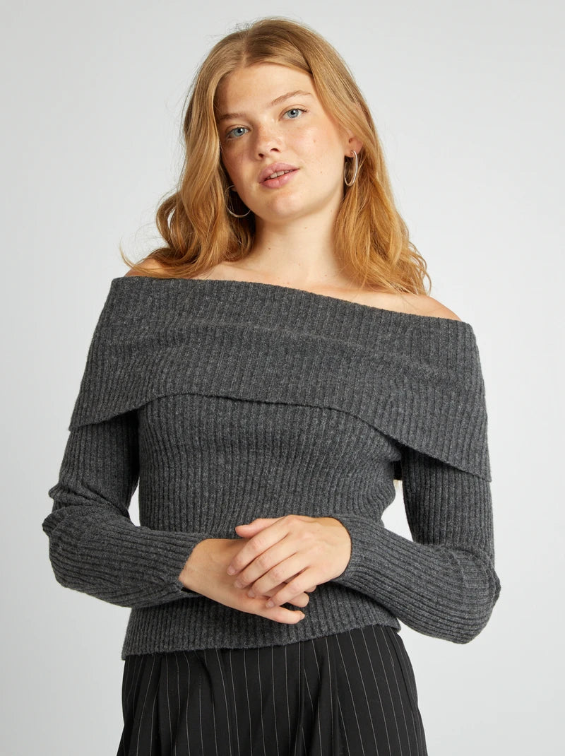 Off Shoulder Sweater